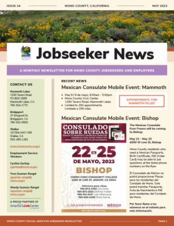 Jobseeker News May Cover
