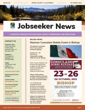 Jobseeker News October Cover